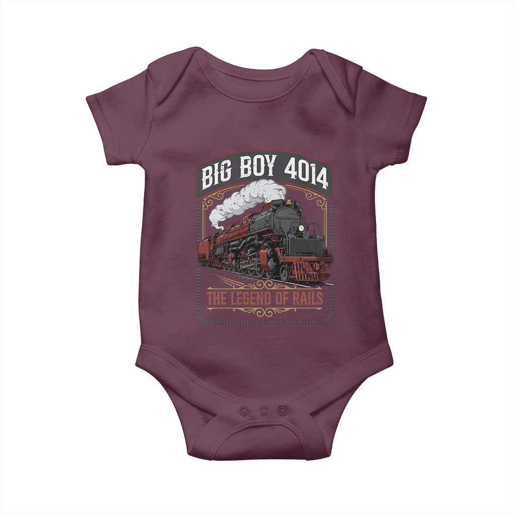 Retro Emblem Classic Steam Train Baby Onesie Locomotive Heritage Pride Legend of the Rails