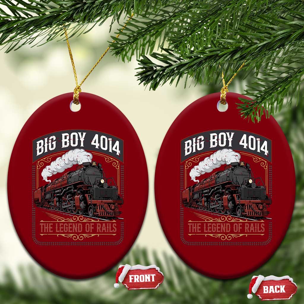 Retro Emblem Classic Steam Train Ceramic Ornament Locomotive Heritage Pride Legend of the Rails