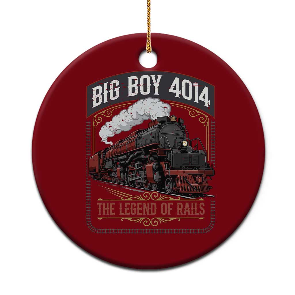 Retro Emblem Classic Steam Train Ceramic Ornament Locomotive Heritage Pride Legend of the Rails