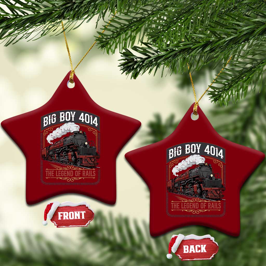 Retro Emblem Classic Steam Train Ceramic Ornament Locomotive Heritage Pride Legend of the Rails
