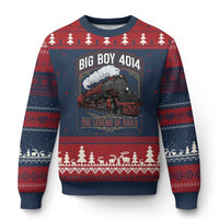 Retro Emblem Classic Steam Train Ugly Christmas Sweater Locomotive Heritage Pride Legend of the Rails
