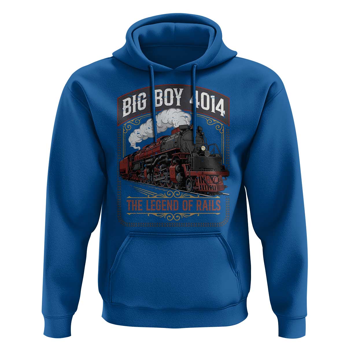 Retro Emblem Classic Steam Train Hoodie Locomotive Heritage Pride Legend of the Rails