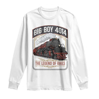 Retro Emblem Classic Steam Train Long Sleeve Shirt Locomotive Heritage Pride Legend of the Rails