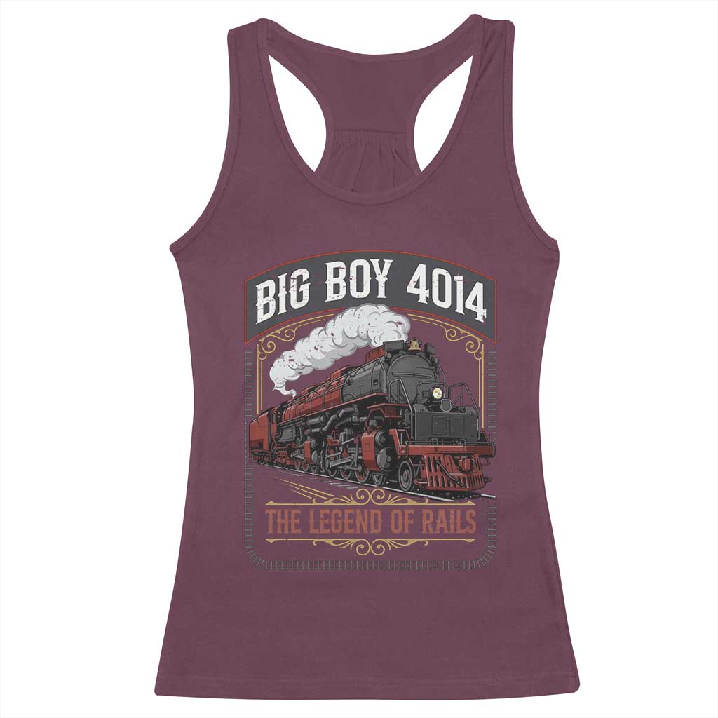 Retro Emblem Classic Steam Train Racerback Tank Top Locomotive Heritage Pride Legend of the Rails