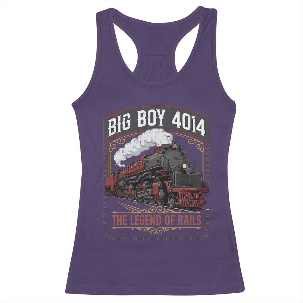 Retro Emblem Classic Steam Train Racerback Tank Top Locomotive Heritage Pride Legend of the Rails