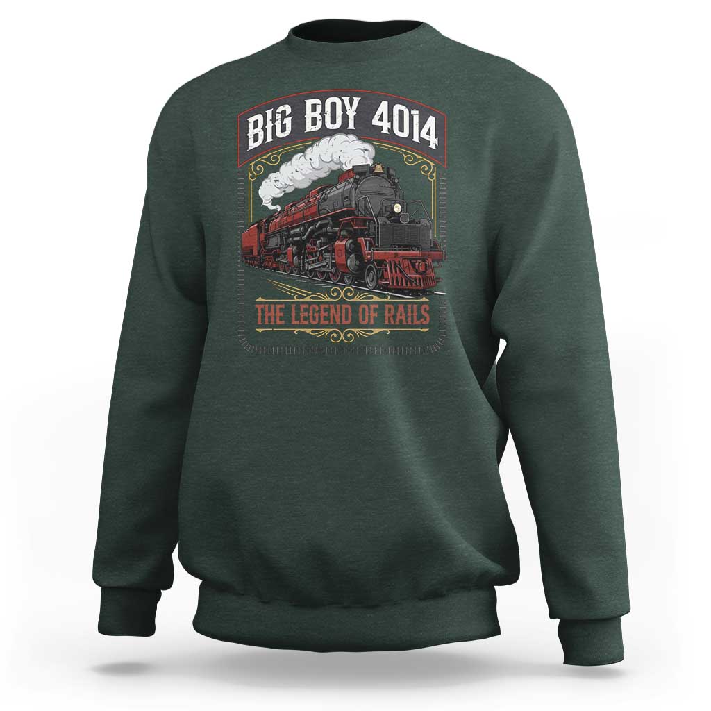 Retro Emblem Classic Steam Train Sweatshirt Locomotive Heritage Pride Legend of the Rails