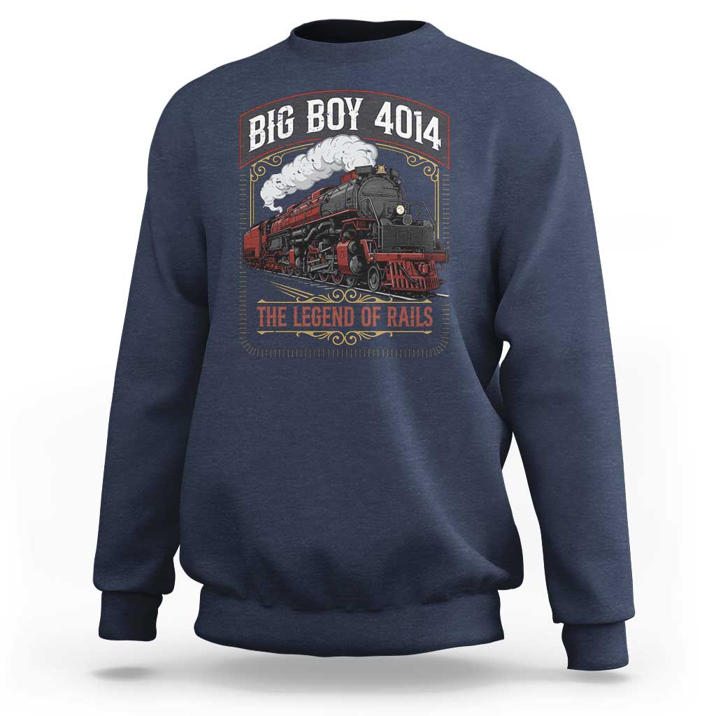 Retro Emblem Classic Steam Train Sweatshirt Locomotive Heritage Pride Legend of the Rails
