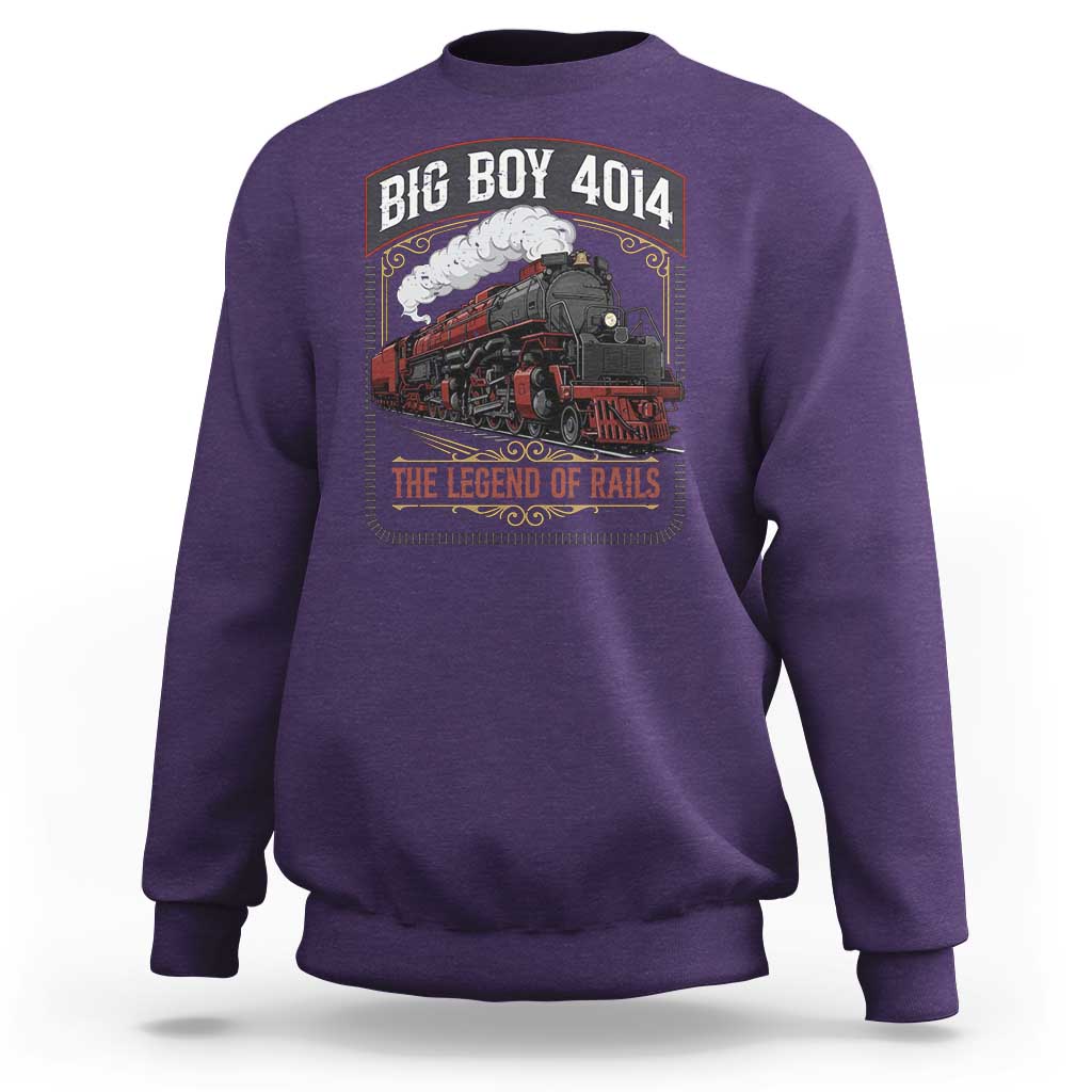 Retro Emblem Classic Steam Train Sweatshirt Locomotive Heritage Pride Legend of the Rails