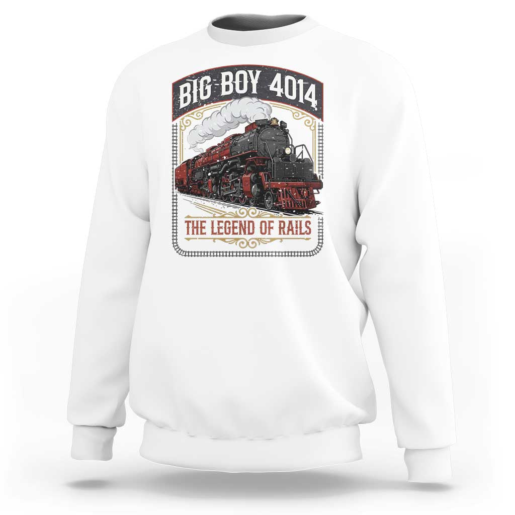 Retro Emblem Classic Steam Train Sweatshirt Locomotive Heritage Pride Legend of the Rails