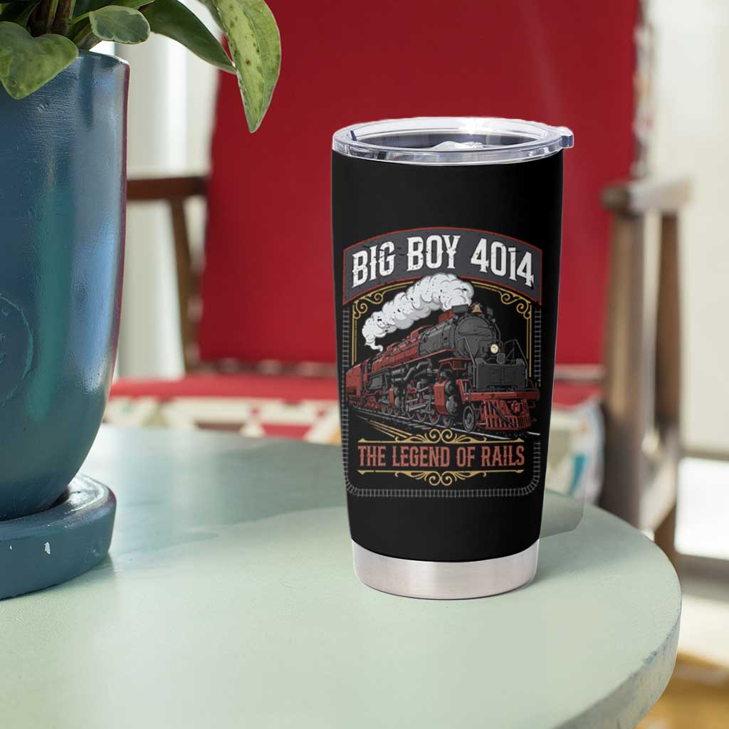 Retro Emblem Classic Steam Train Tumbler Cup Locomotive Heritage Pride Legend of the Rails