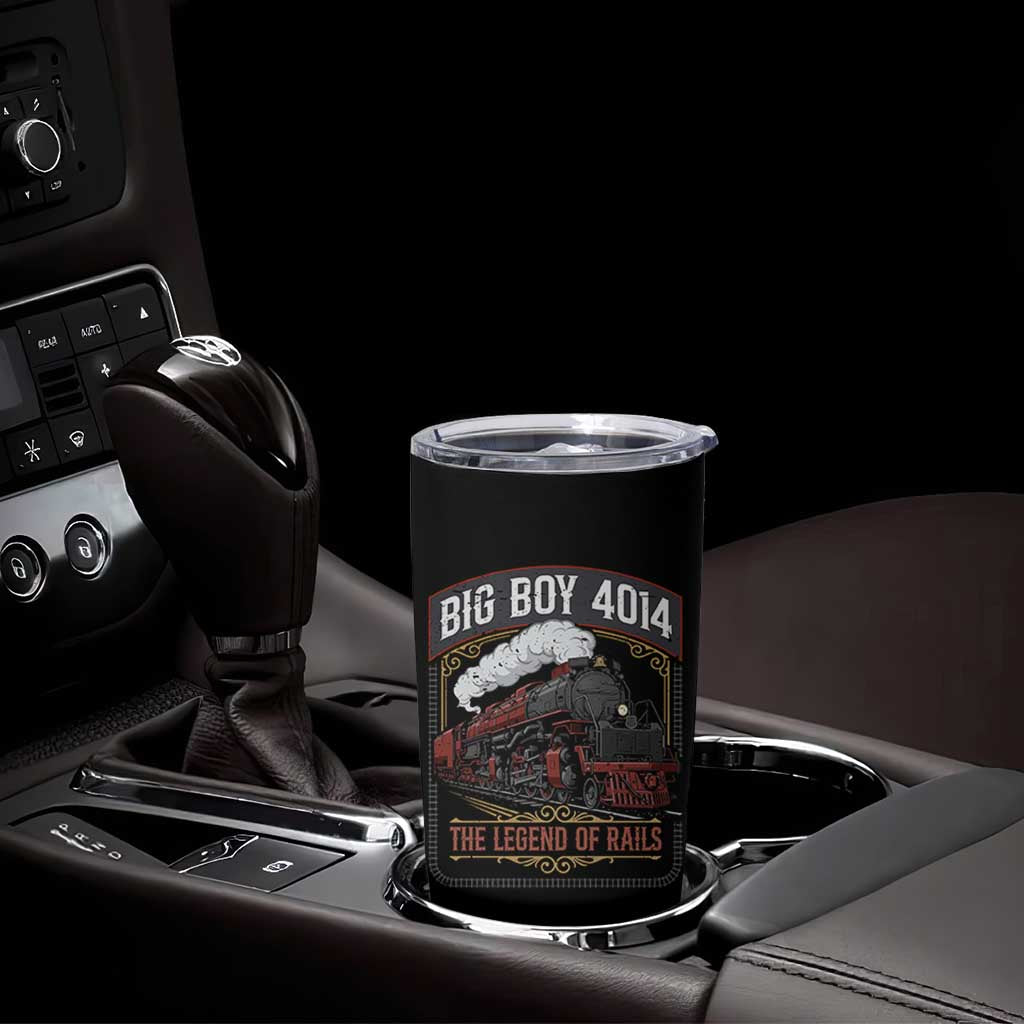 Retro Emblem Classic Steam Train Tumbler Cup Locomotive Heritage Pride Legend of the Rails