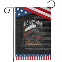 Retro Emblem Classic Steam Train Patriotic Garden Flag Locomotive Heritage Pride Legend of the Rails