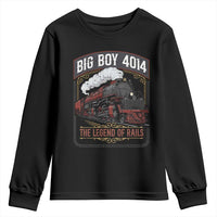 Retro Emblem Classic Steam Train Youth Sweatshirt Locomotive Heritage Pride Legend of the Rails