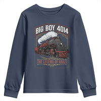 Retro Emblem Classic Steam Train Youth Sweatshirt Locomotive Heritage Pride Legend of the Rails