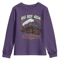 Retro Emblem Classic Steam Train Youth Sweatshirt Locomotive Heritage Pride Legend of the Rails