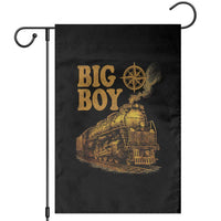 Vintage American Steam Train Locomotive Legend Garden Flag Compass Adventure Heritage Pride Graphic