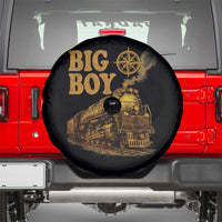 Vintage American Steam Train Locomotive Legend Spare Tire Cover Compass Adventure Heritage Pride Graphic