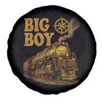 Vintage American Steam Train Locomotive Legend Spare Tire Cover Compass Adventure Heritage Pride Graphic
