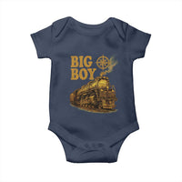 Vintage American Steam Train Locomotive Legend Baby Onesie Compass Adventure Heritage Pride Graphic