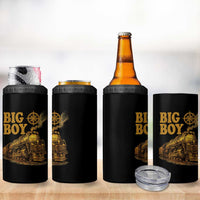Vintage American Steam Train Locomotive Legend 4 in 1 Can Cooler Tumbler Compass Adventure Heritage Pride Graphic