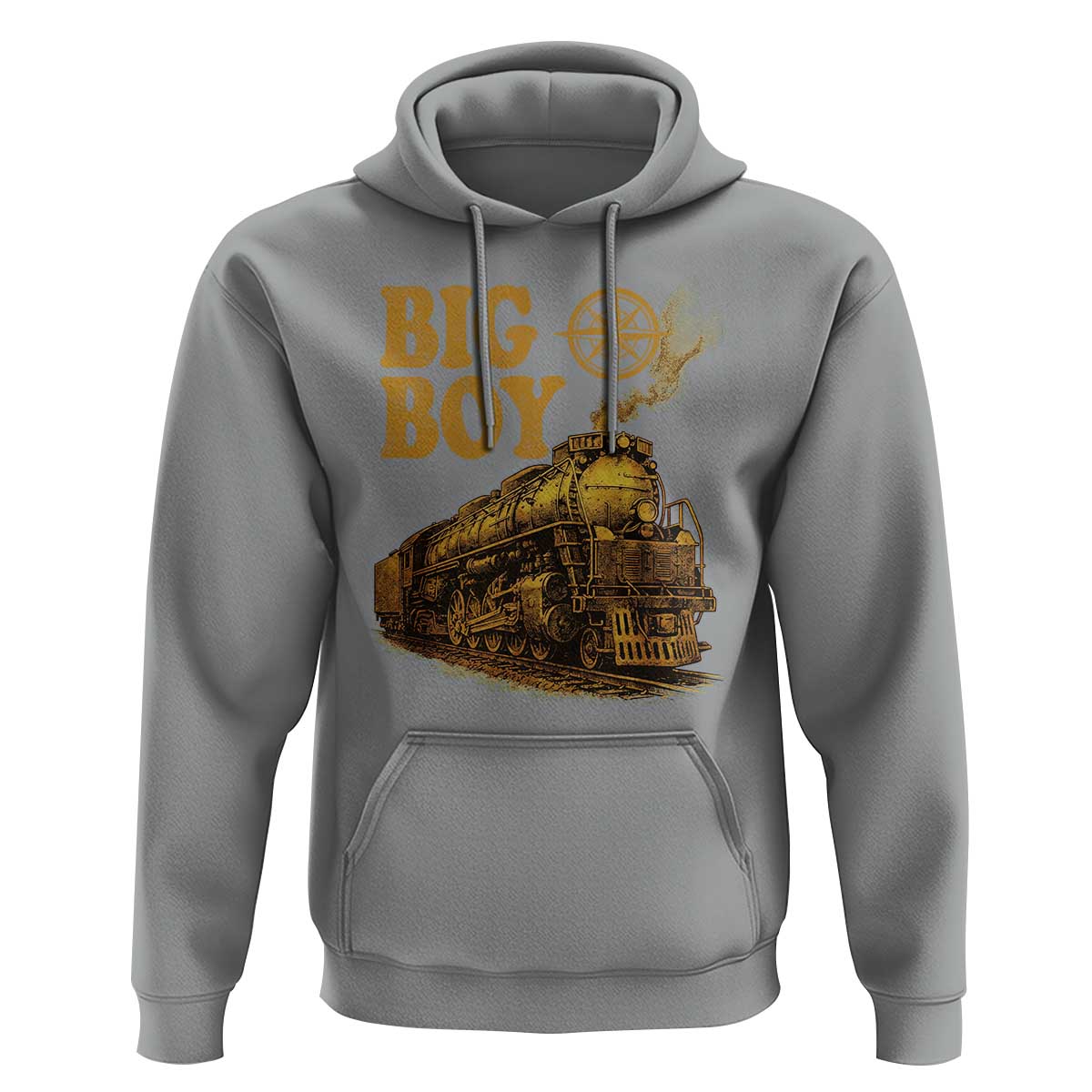 Vintage American Steam Train Locomotive Legend Hoodie Compass Adventure Heritage Pride Graphic
