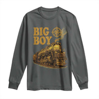 Vintage American Steam Train Locomotive Legend Long Sleeve Shirt Compass Adventure Heritage Pride Graphic