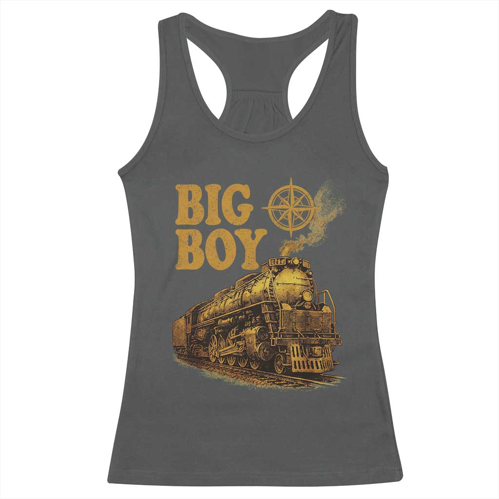 Vintage American Steam Train Locomotive Legend Racerback Tank Top Compass Adventure Heritage Pride Graphic