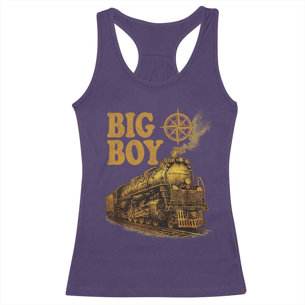 Vintage American Steam Train Locomotive Legend Racerback Tank Top Compass Adventure Heritage Pride Graphic
