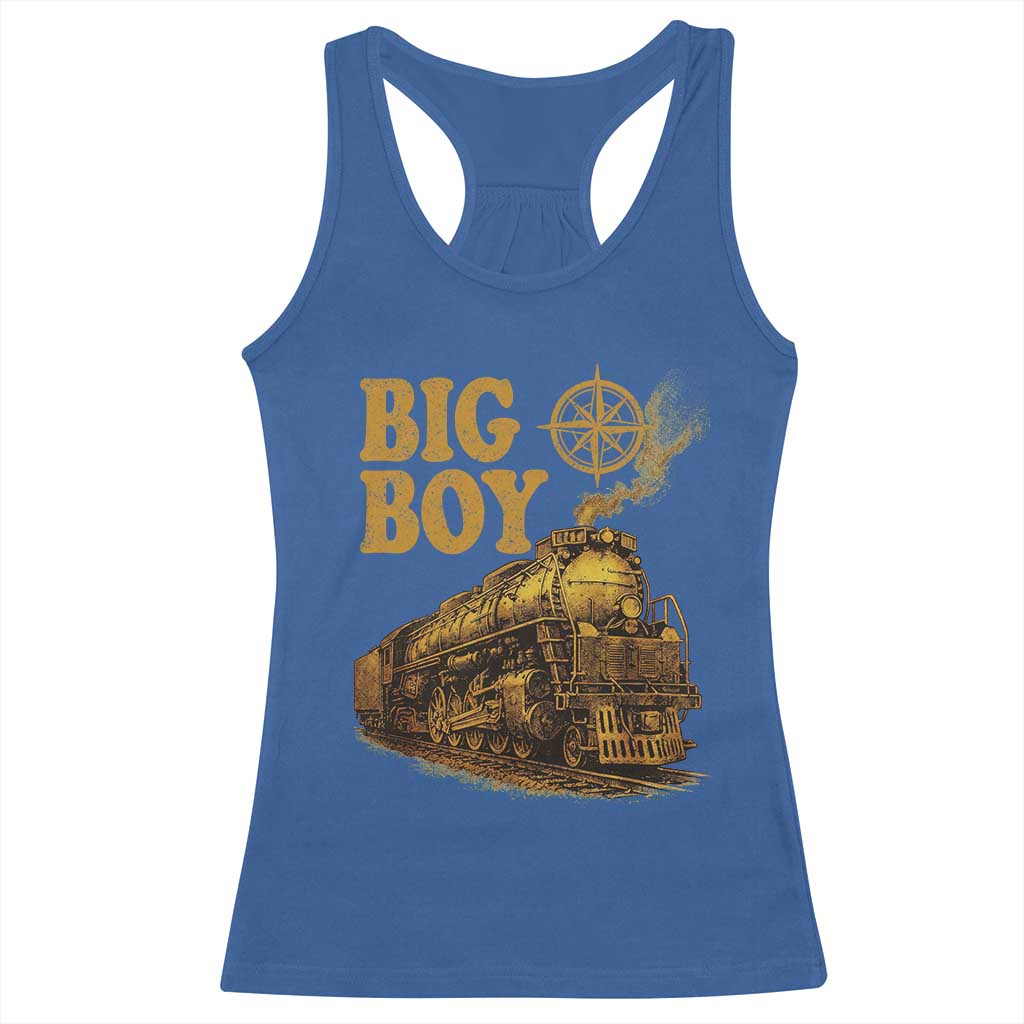Vintage American Steam Train Locomotive Legend Racerback Tank Top Compass Adventure Heritage Pride Graphic