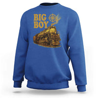 Vintage American Steam Train Locomotive Legend Sweatshirt Compass Adventure Heritage Pride Graphic