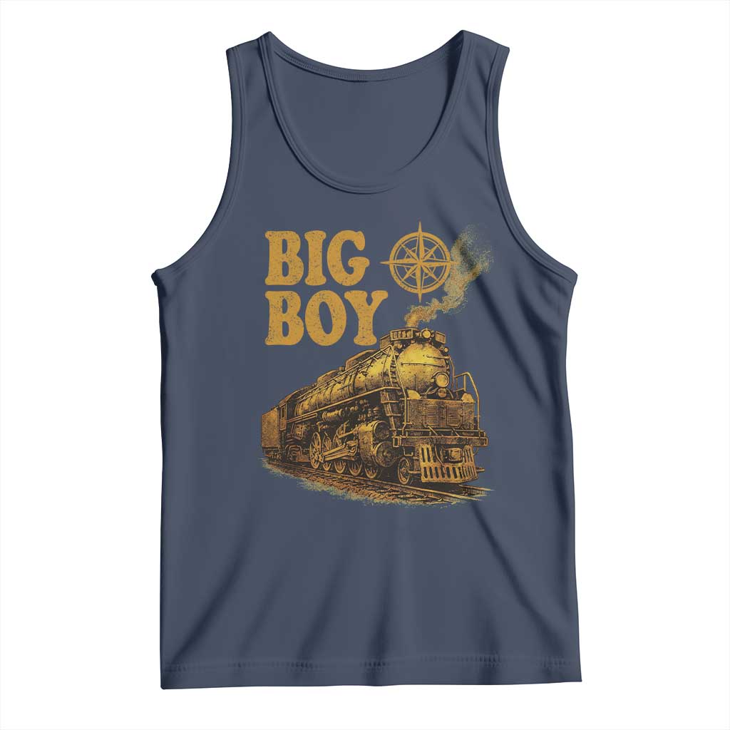 Vintage American Steam Train Locomotive Legend Tank Top Compass Adventure Heritage Pride Graphic