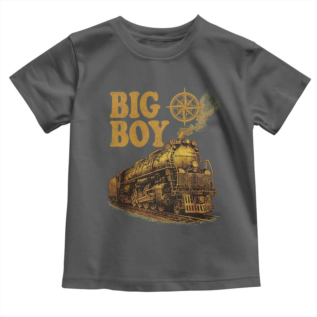 Vintage American Steam Train Locomotive Legend Toddler T Shirt Compass Adventure Heritage Pride Graphic