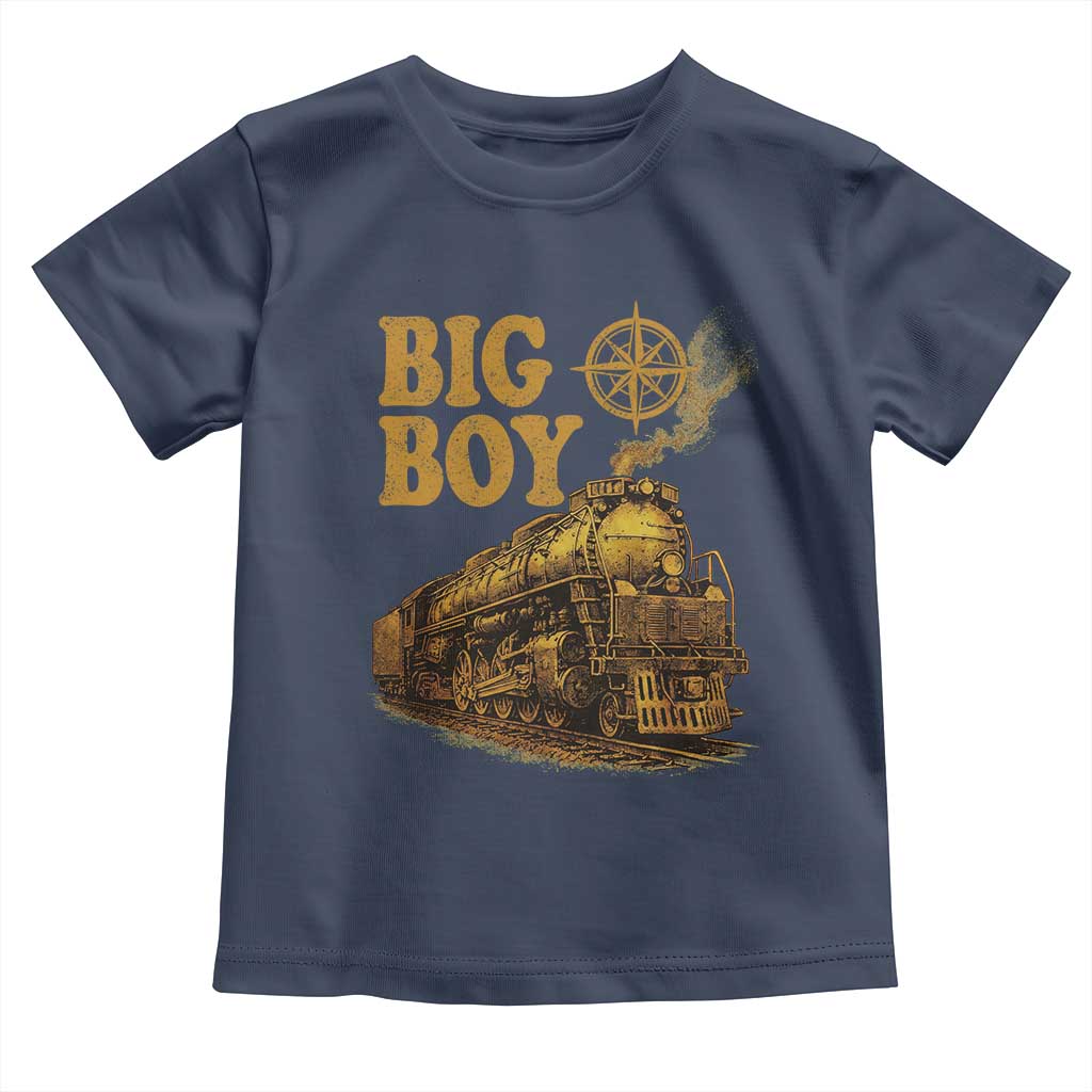 Vintage American Steam Train Locomotive Legend Toddler T Shirt Compass Adventure Heritage Pride Graphic