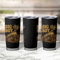 Vintage American Steam Train Locomotive Legend Tumbler Cup Compass Adventure Heritage Pride Graphic