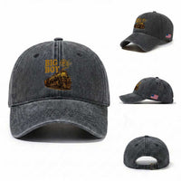Vintage American Steam Train Locomotive Legend Washed Cotton Baseball Cap Compass Adventure Heritage Pride Graphic