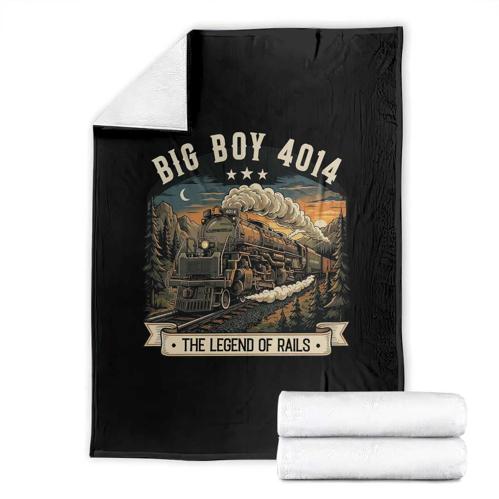 Scenic Mountain Steam Train Graphic Throw Blanket Legend of the Rails Heritage Pride