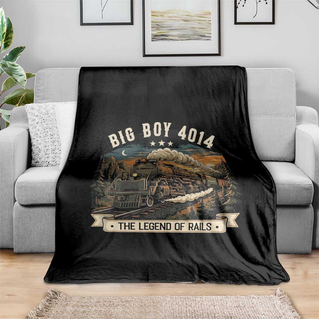 Scenic Mountain Steam Train Graphic Throw Blanket Legend of the Rails Heritage Pride