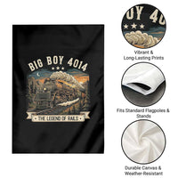 Scenic Mountain Steam Train Graphic Garden Flag Legend of the Rails Heritage Pride