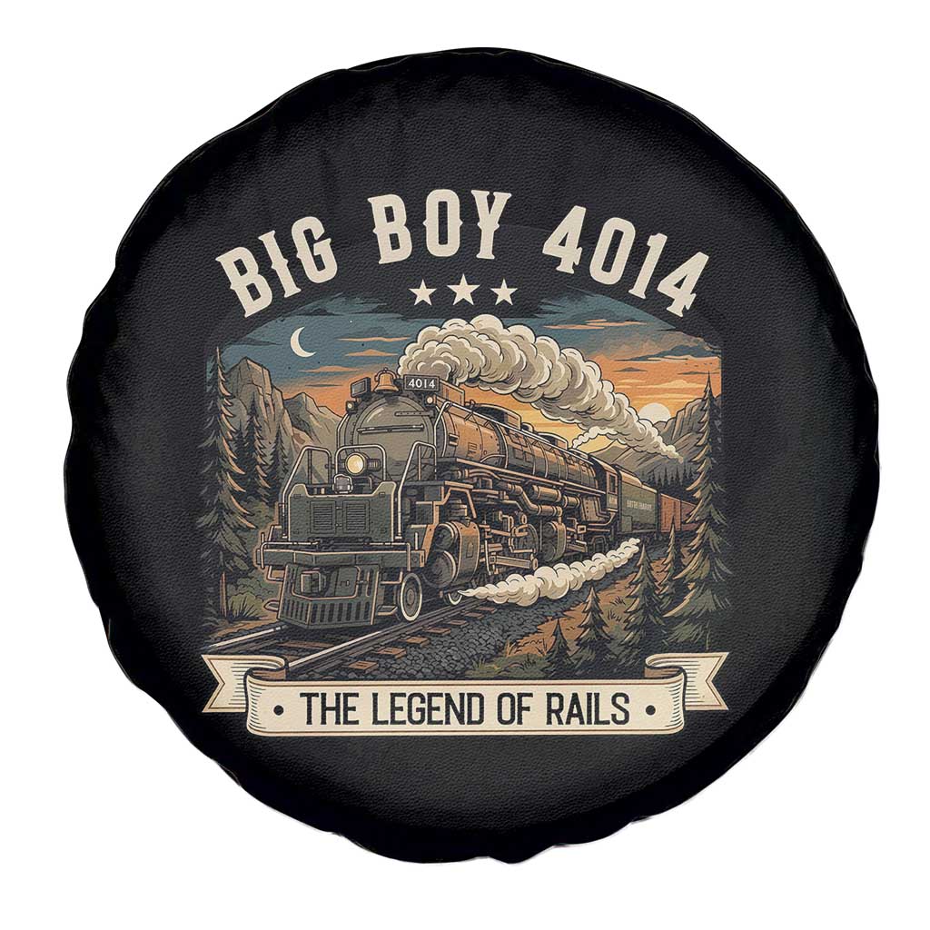 Scenic Mountain Steam Train Graphic Spare Tire Cover Legend of the Rails Heritage Pride