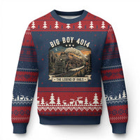 Scenic Mountain Steam Train Graphic Ugly Christmas Sweater Legend of the Rails Heritage Pride