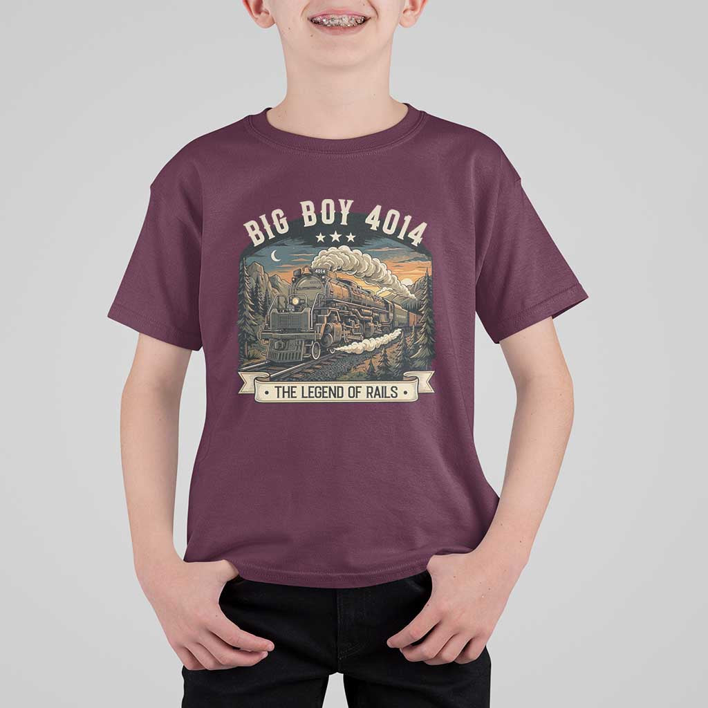 Scenic Mountain Steam Train Graphic T Shirt For Kid Legend of the Rails Heritage Pride