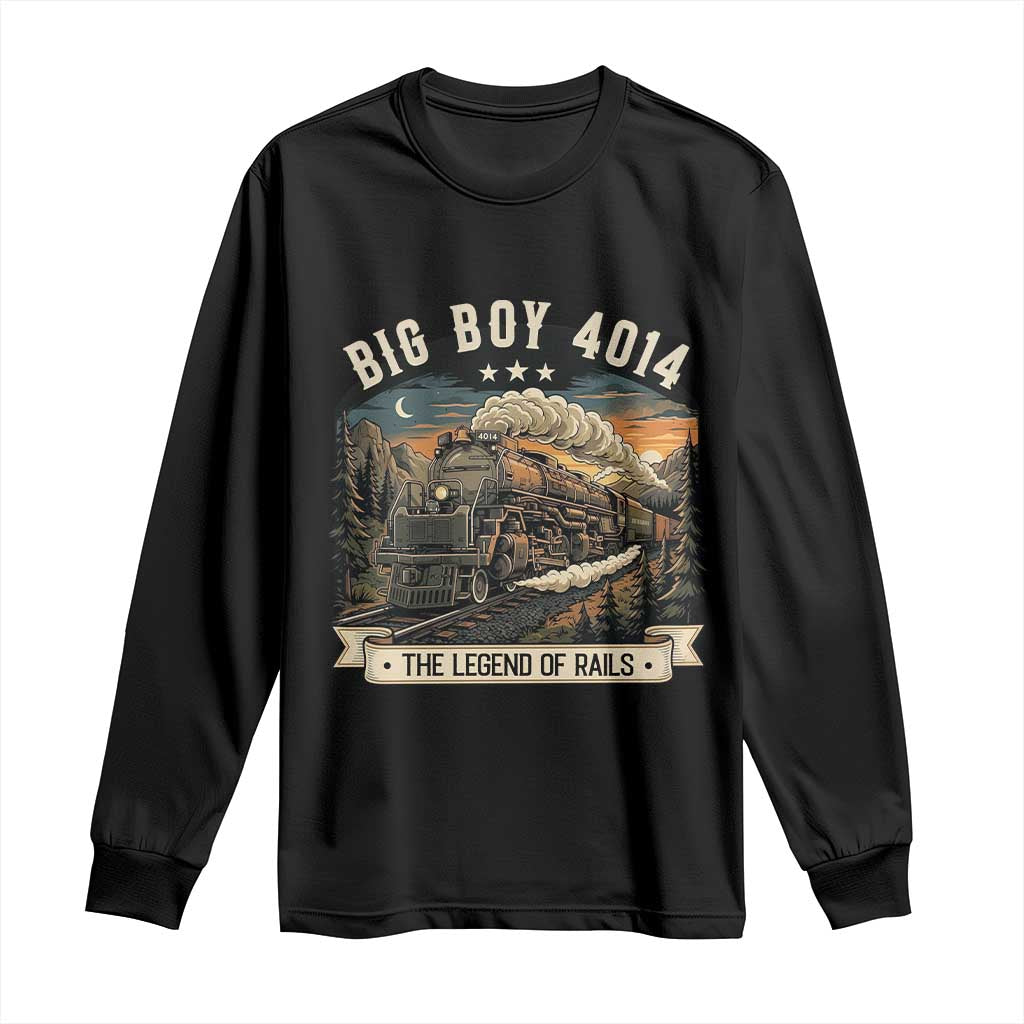Scenic Mountain Steam Train Graphic Long Sleeve Shirt Legend of the Rails Heritage Pride