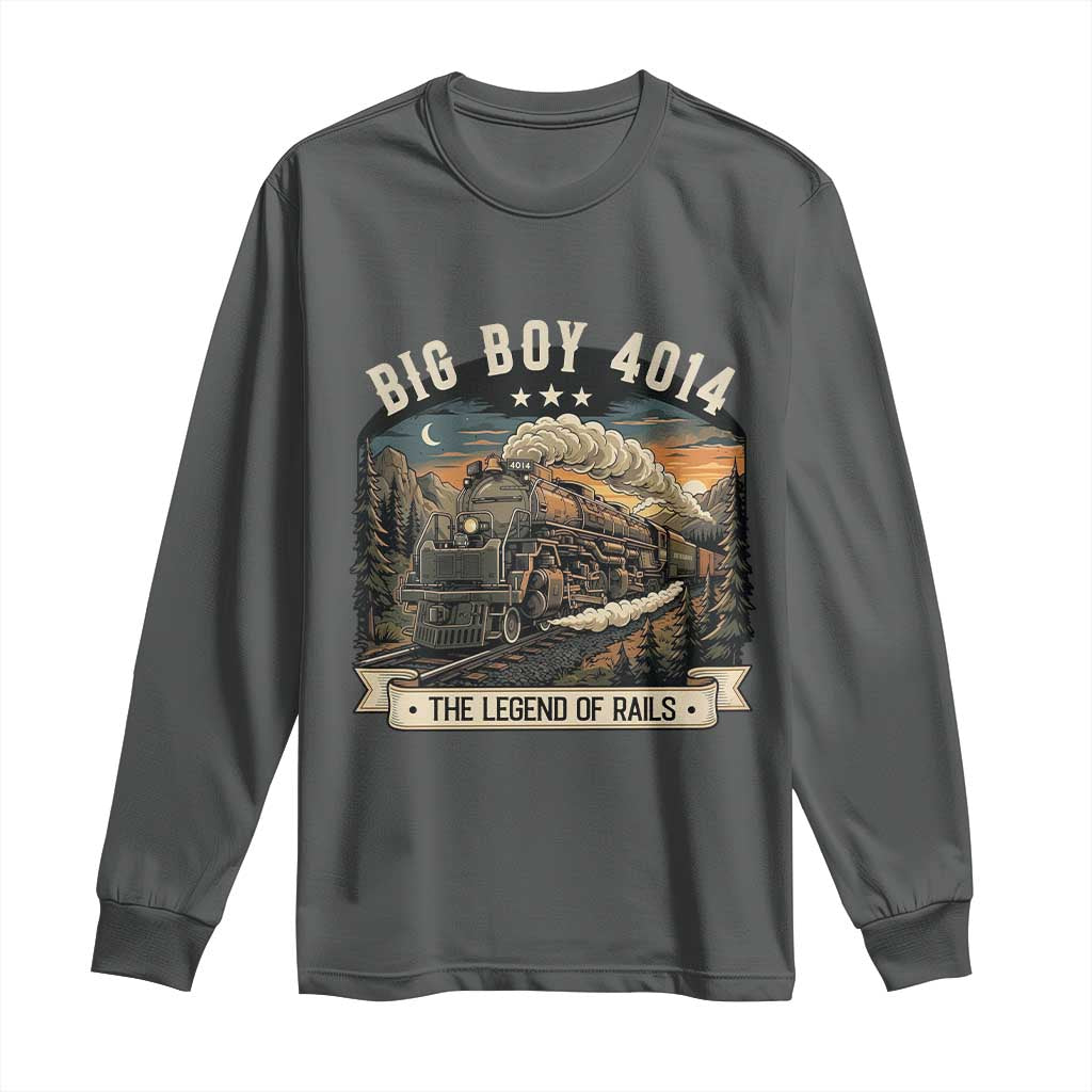 Scenic Mountain Steam Train Graphic Long Sleeve Shirt Legend of the Rails Heritage Pride
