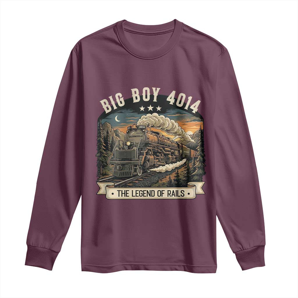 Scenic Mountain Steam Train Graphic Long Sleeve Shirt Legend of the Rails Heritage Pride