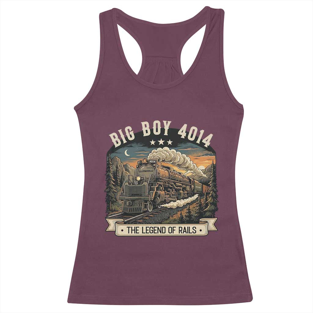 Scenic Mountain Steam Train Graphic Racerback Tank Top Legend of the Rails Heritage Pride