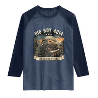 Scenic Mountain Steam Train Graphic Raglan Shirt Legend of the Rails Heritage Pride