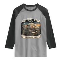 Scenic Mountain Steam Train Graphic Raglan Shirt Legend of the Rails Heritage Pride