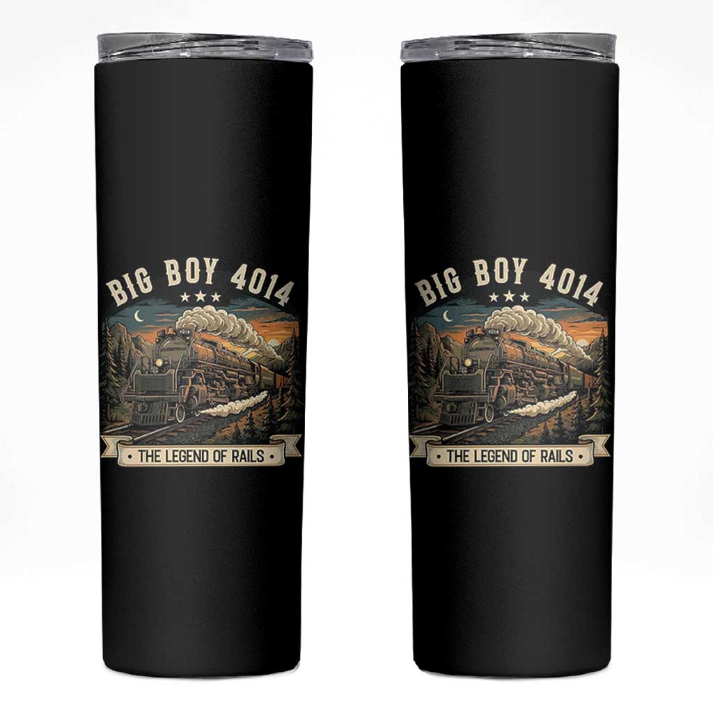 Scenic Mountain Steam Train Graphic Skinny Tumbler Legend of the Rails Heritage Pride