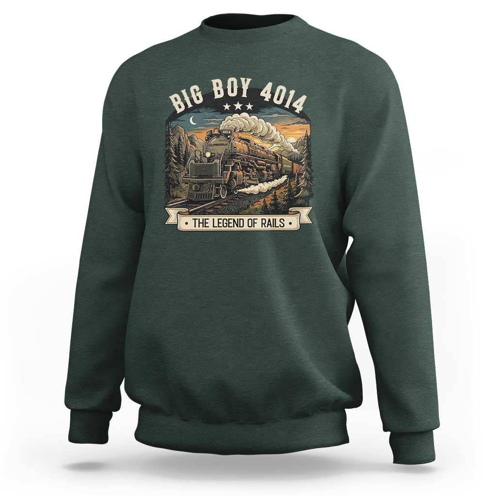 Scenic Mountain Steam Train Graphic Sweatshirt Legend of the Rails Heritage Pride