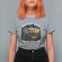 Scenic Mountain Steam Train Graphic T Shirt For Women Legend of the Rails Heritage Pride